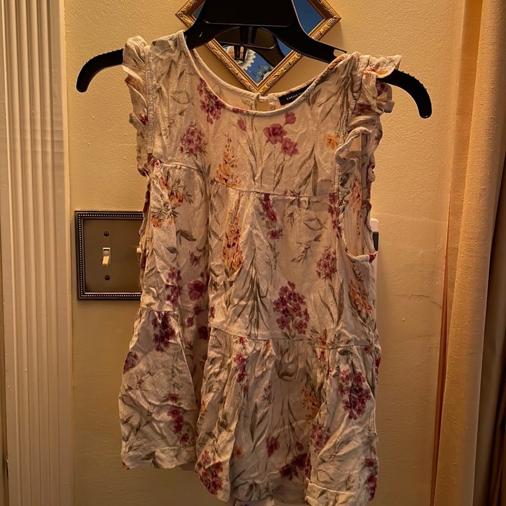 American Eagle Womens Floral Tank Top